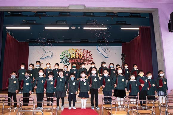 写真：卒園式