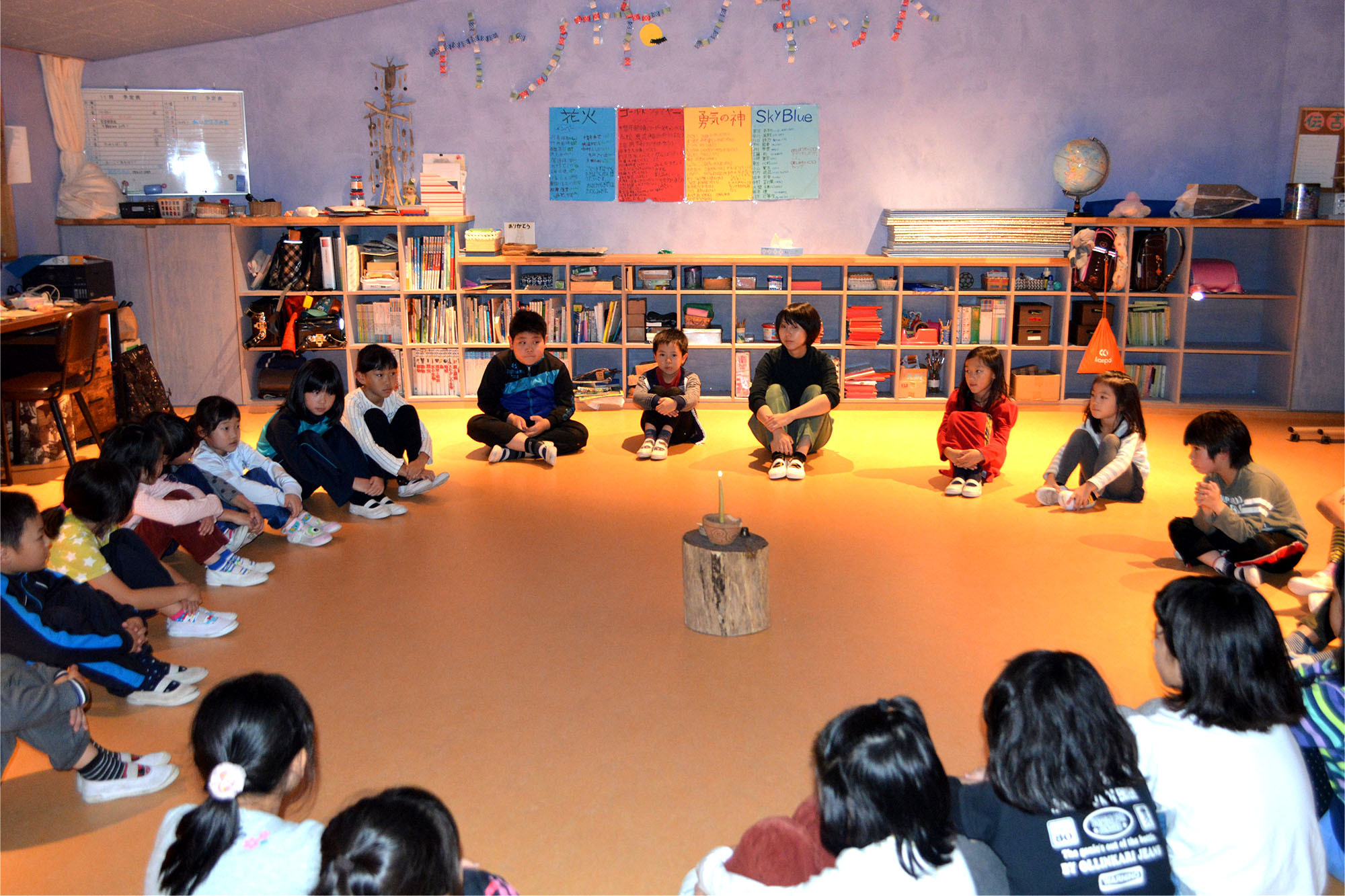 写真：帰りの会