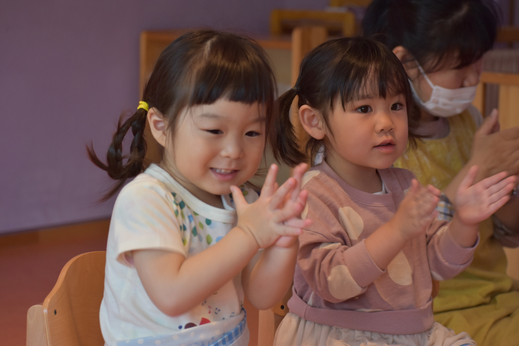 写真：朝の会